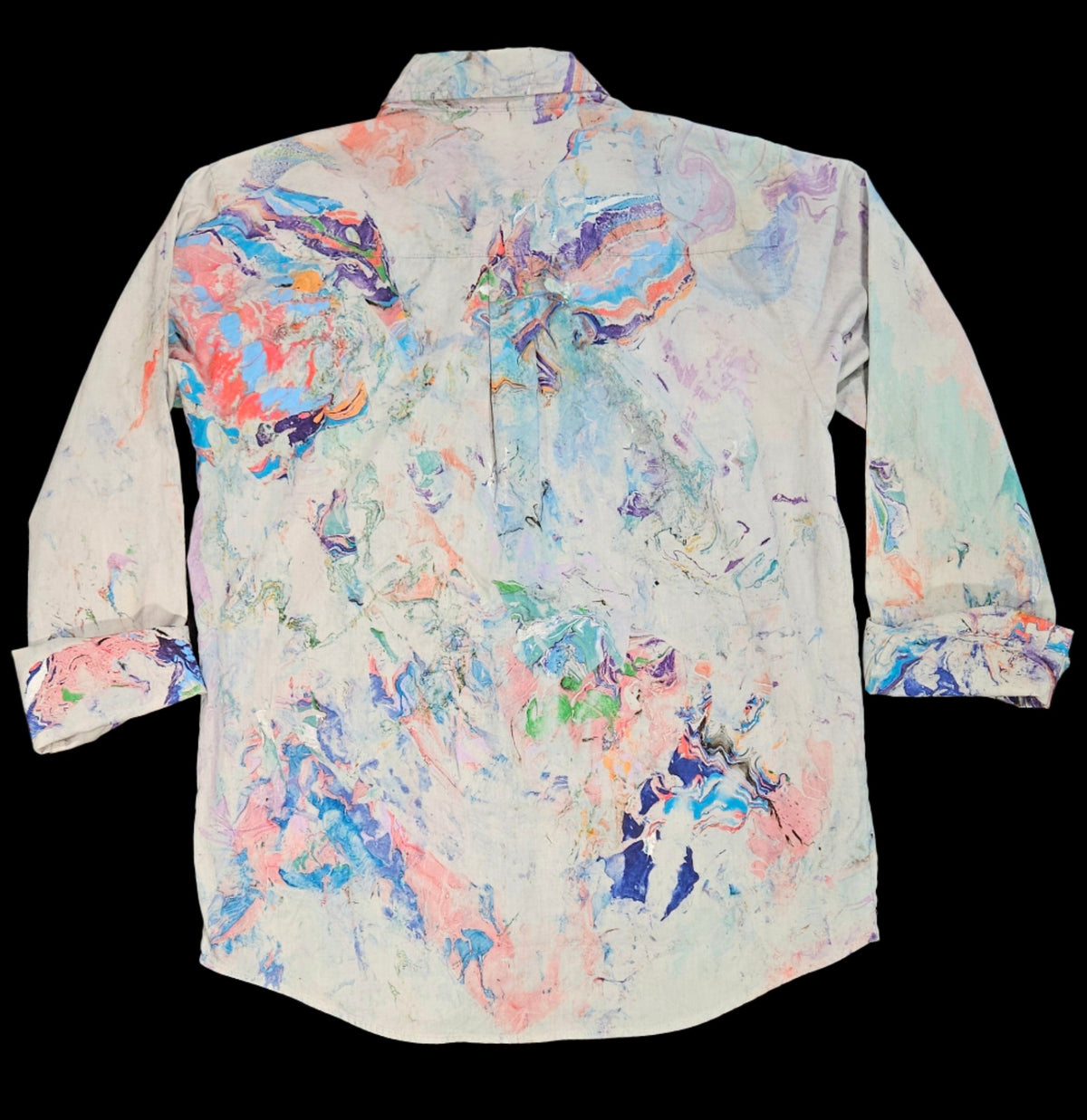 Bird of Paradise — Marbled Button-Up Shirt