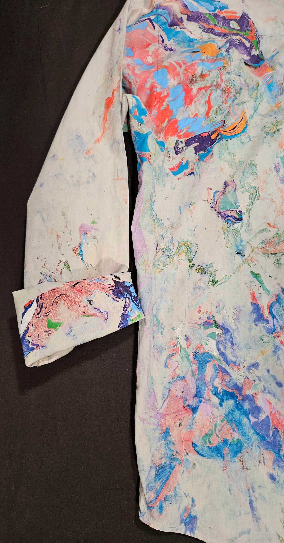 Bird of Paradise — Marbled Button-Up Shirt