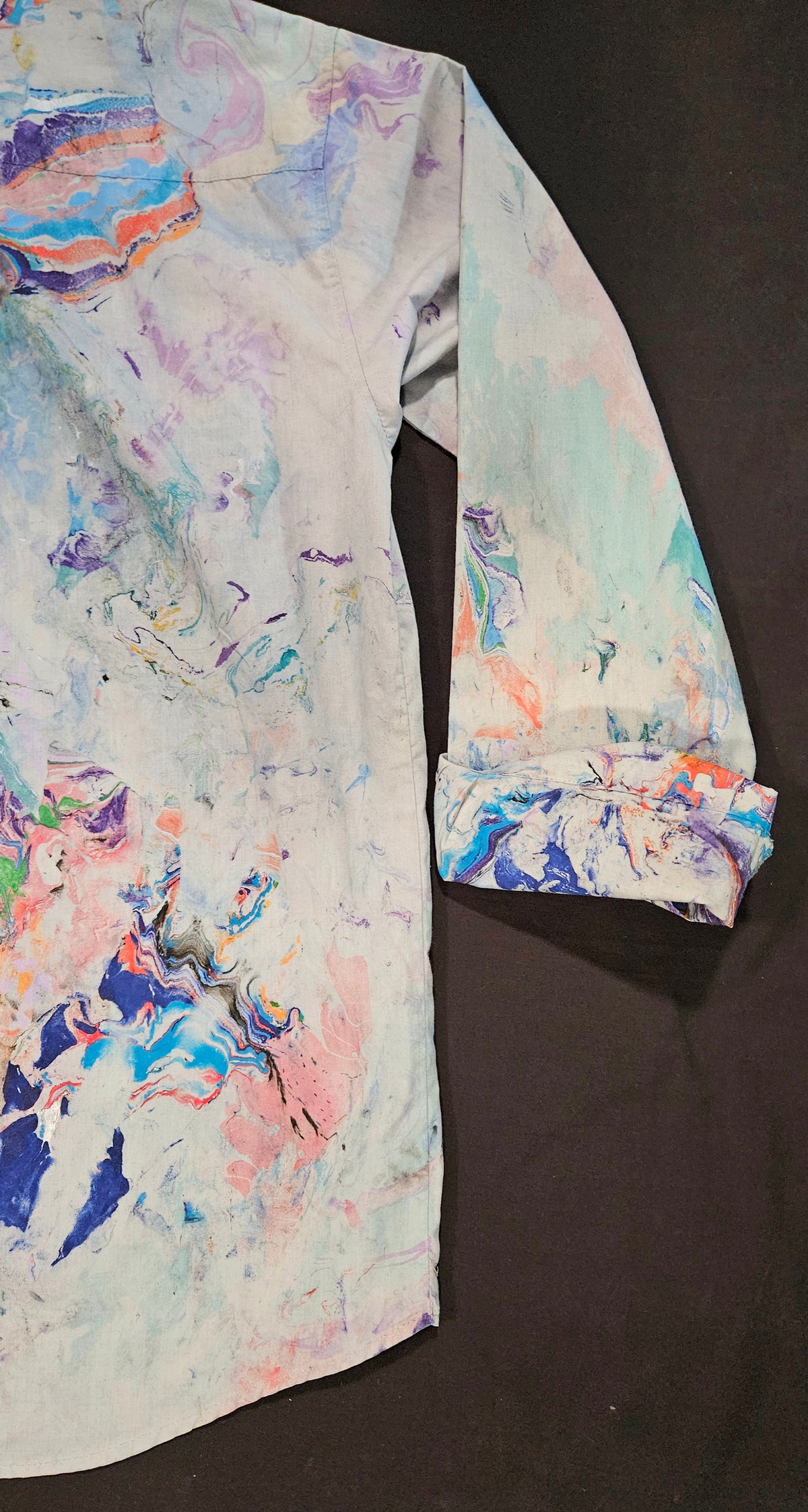 Bird of Paradise — Marbled Button-Up Shirt