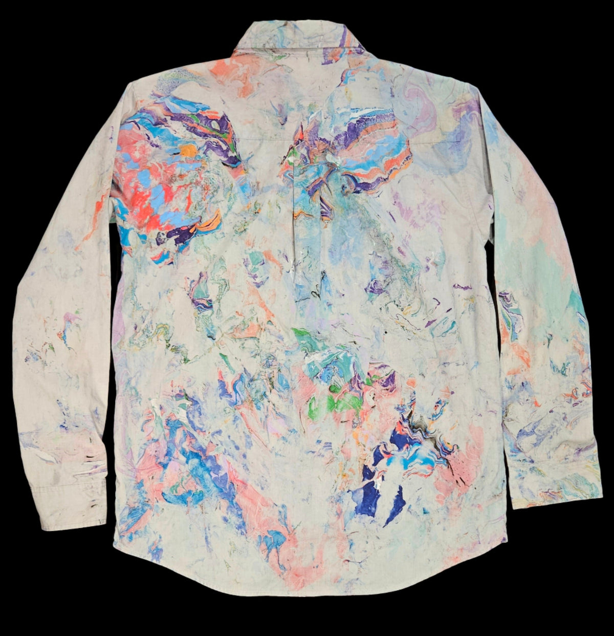 Bird of Paradise — Marbled Button-Up Shirt